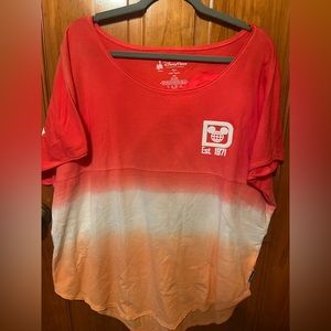 Disney Spirit Jersey Short Sleeved Orange Ombré